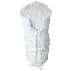 Obliečka na zavinovačku mušelín- Biela 73x73 cm