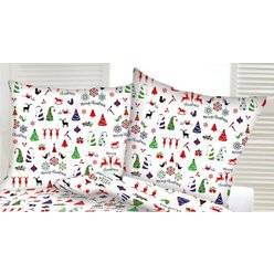 Obliečka na vankúšik Merry Christmas - farebná 40x40 cm
