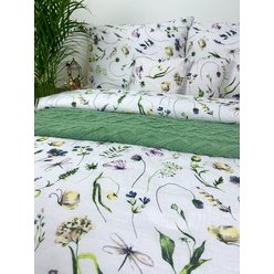 Posteľná obliečka Mušelín - kvety 140x200/70x90 cm