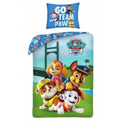 Posteľná obliečka Paw Patrol Team 140x200/70x90 cm